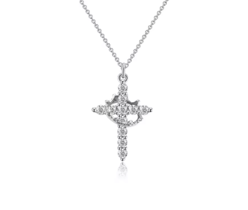 Cross & Crown Necklace